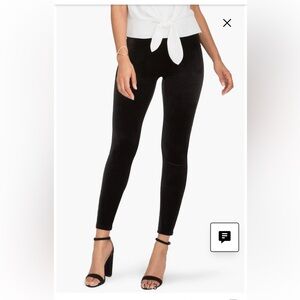 SPANX Black Velvet Leggings